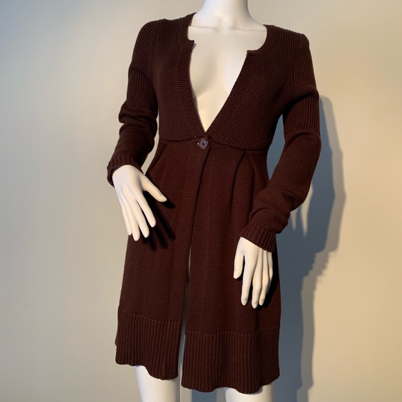 INC International Concepts Sweaters - Brown cardigan fit and flare single button